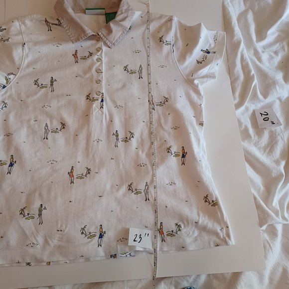 Liz Claiborne Golf Shirt, Size L.  95% cotton; 5% spandex - Picture 9 of 10